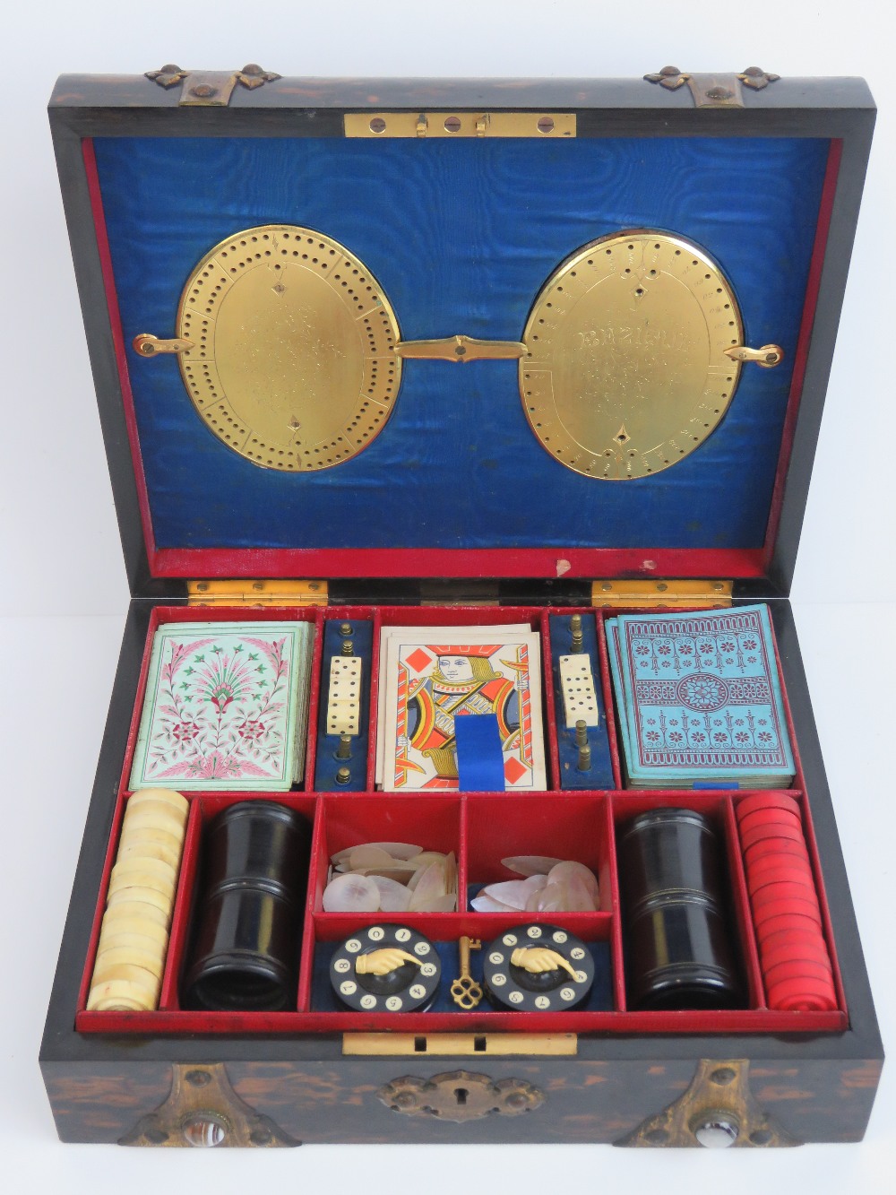 A superb late 19th Century boxed games compendium.