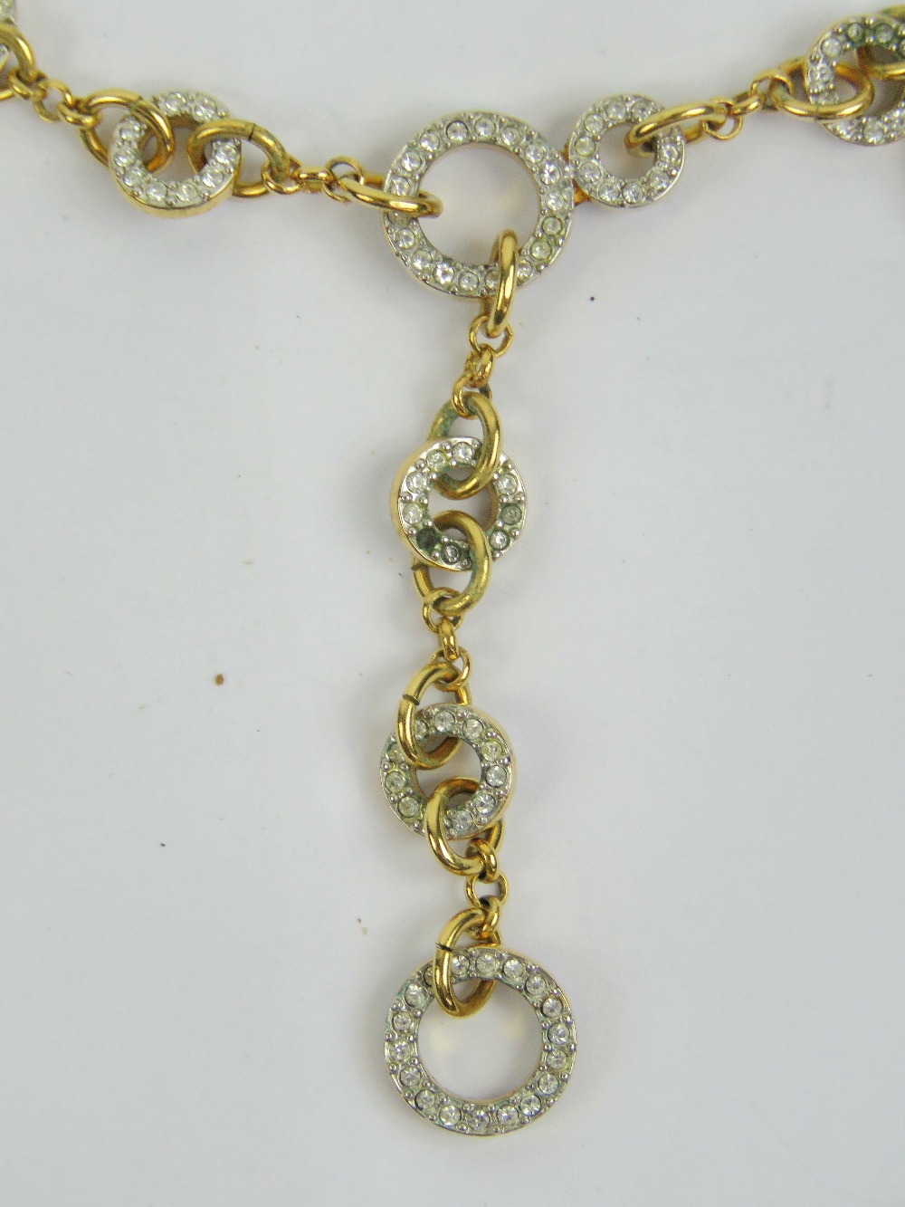 A Swarovski crystal necklace having nine open circles with crystals to front, - Image 2 of 4