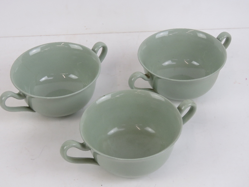 A quantity of Spode 'Flemish Green' dinnerware including two tureens with lids, sauce boat and dish, - Image 3 of 3