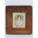 A miniature on ivory of an unknown early 19th century female (possibly Frances “Fanny” Smith
