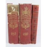Books; Birkes 'Dictionary of the Landed Gentry' in two volumes dated 1851, cloth bound, a/f,
