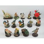 A quantity of 'The Country Bird Collection' handpainted figurines sculpted by Andy Pearce for