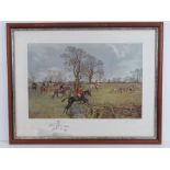 A limited edition Hunting print The Grafton 1978, signed lower right by the artist John King,