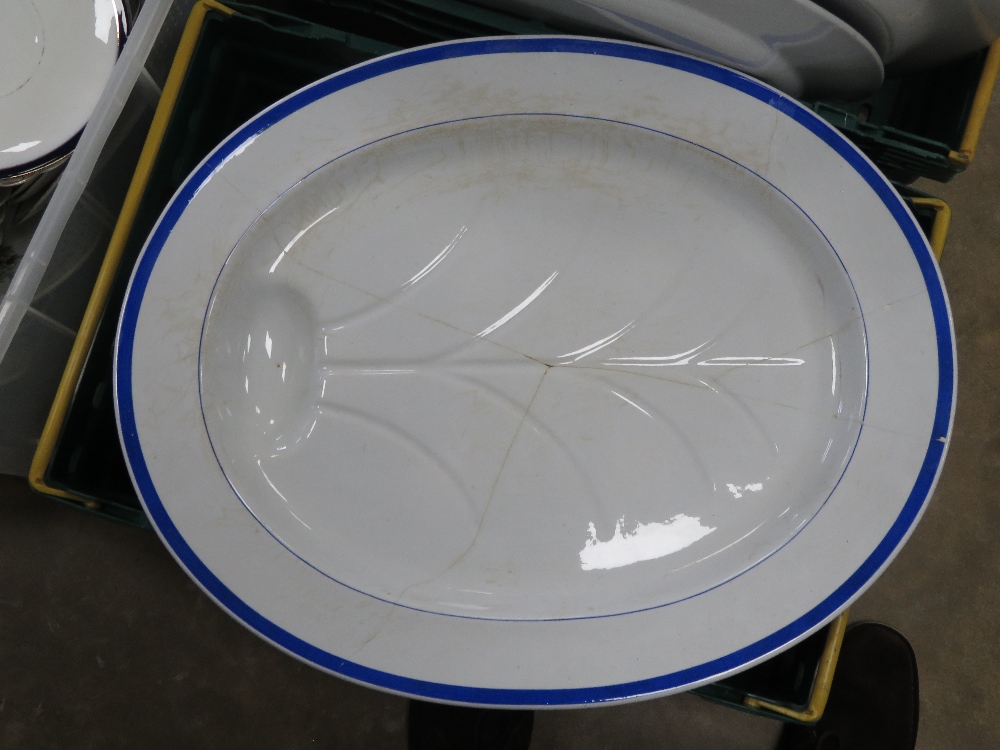 A quantity of nursery china including an impressive meat plate measuring 60cm in length, - Image 2 of 3