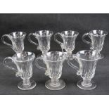 A set of six (and a spare) late Victorian custard cups.