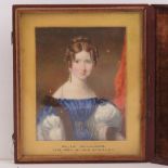 A superb quality miniature portrait of Ellin Williams the Honourable Mrs Stanley (Daughter of John