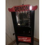A contemporary recreation of a vintage arcade type curio machine 'The Demon', coin operated,