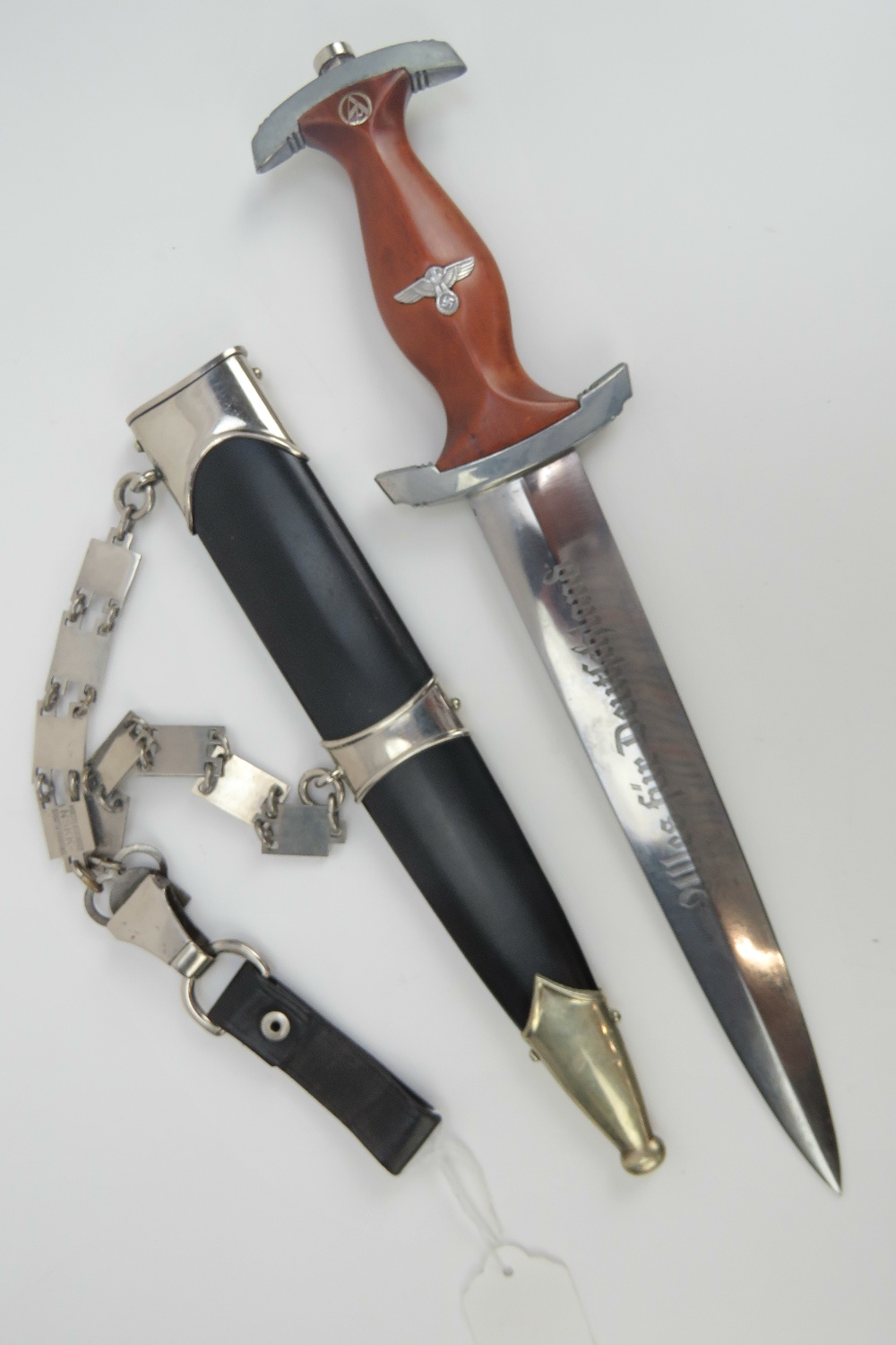 A WWII German NSKK Officers dagger engr - Image 3 of 7