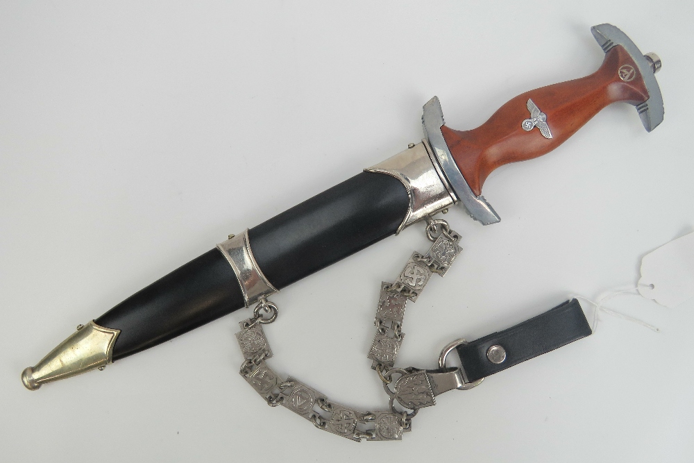 A WWII German NSKK Officers dagger engr