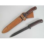 Two CV58 bayonets one with scabbard, one