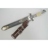 A WWII German, RAD Officers dagger, blad