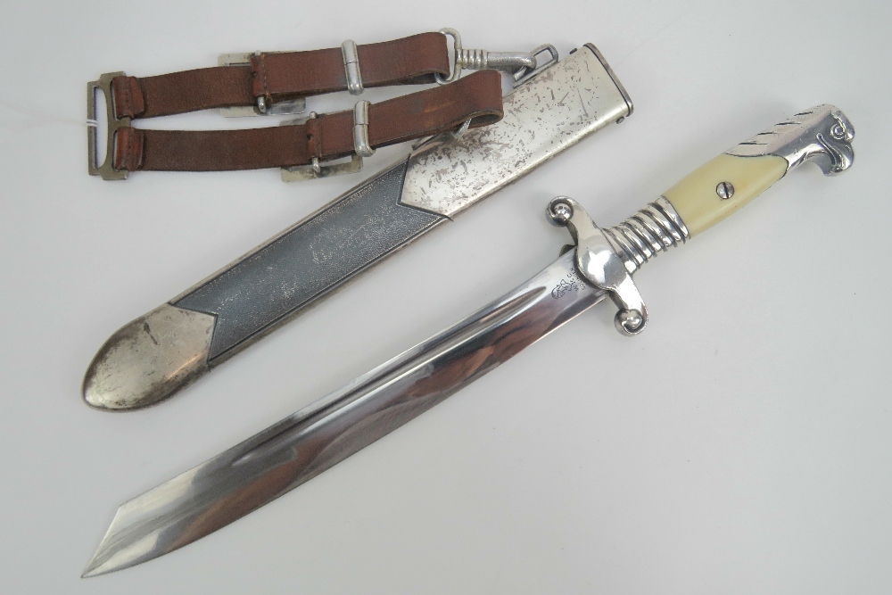 A WWII German, RAD Officers dagger, blad - Image 5 of 5