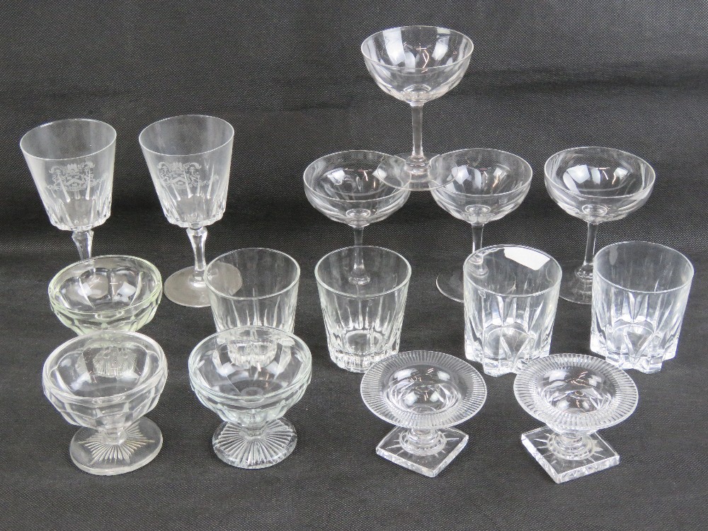 A quantity of assorted glassware includi