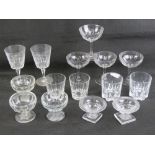 A quantity of assorted glassware includi