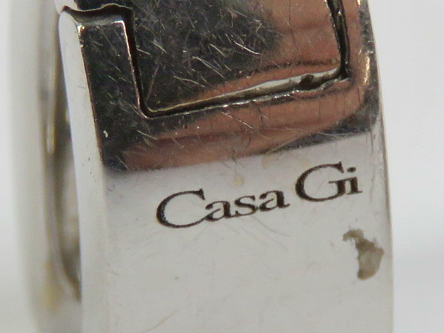 A pair of 18ct white gold Casa Gi earrin - Image 2 of 2