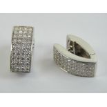 A pair of 18ct white gold Casa Gi earrin