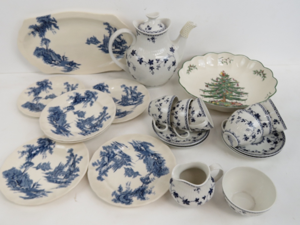 A Royal Doulton 'Yorktown' blue and whit