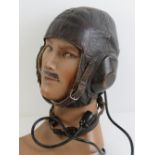 WWII Luftwaffe Flying Helmet early to mid-war issue c1940s;