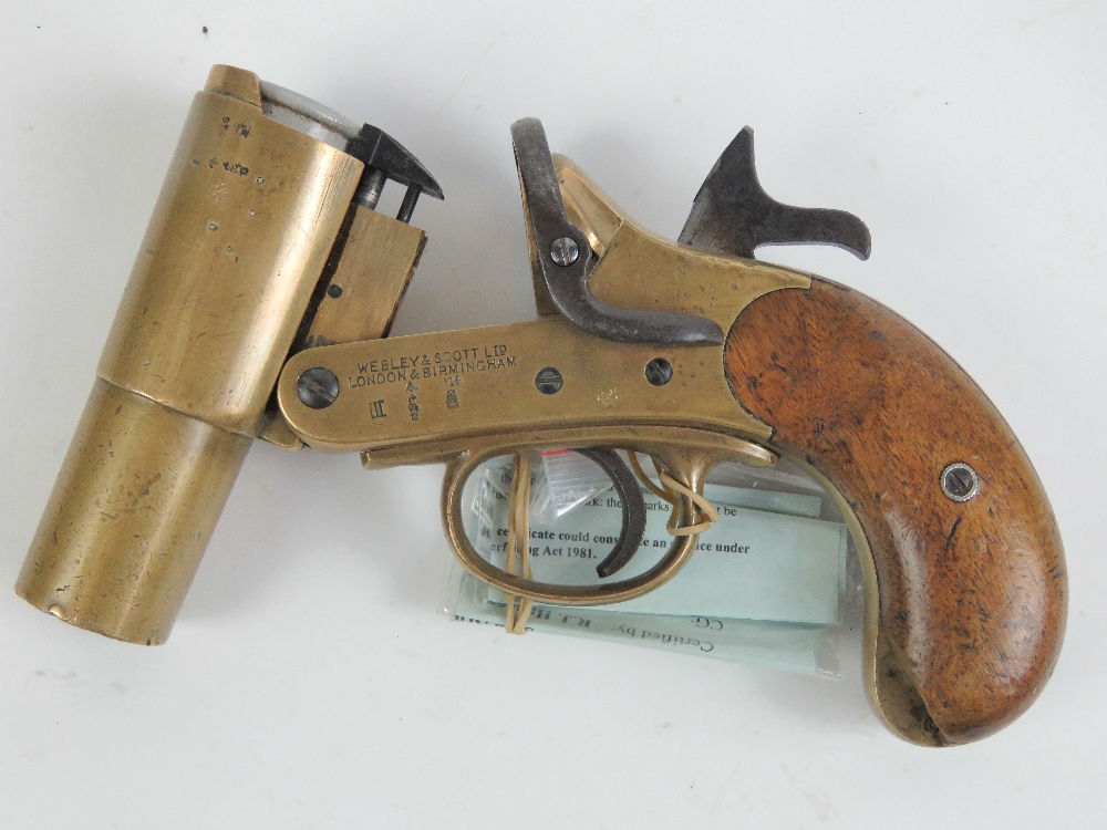 A deactivated (EU Spec) 1916 Webley and Scott No. - Image 2 of 4