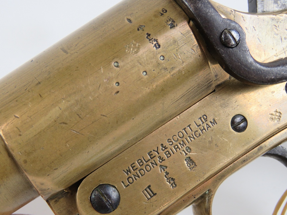 A deactivated (EU Spec) 1916 Webley and Scott No. - Image 3 of 4