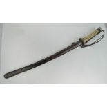 A Japanese Military officers issue Katana with sheath.