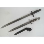 A British Military Lee Metford rifle bayonet dated 1898,