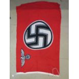 A WWII German Kriegsmarine flag, measuring 80 x 135cm.