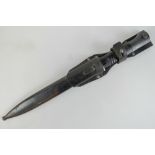 A WWII German Mauser K98 Infantry rifle bayonet having Coppel blade together with scabbard and