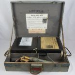 A Royal Navy issue Schermuly line thrower kit, including unused spools of line and flites,