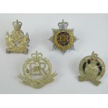 A quantity of officers badges including; Royal Military Police, Army and Legal Corps,