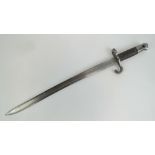 A British Military issue Martini Henry Infantry rifle sword bayonet.