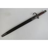 A WWI Hook Quillian Lee Enfield SMLE Rifle Bayonet,
