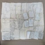 A quantity of WWI British Military maps. Twelve items.