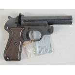 A deactivated (UK Spec) German Military Geco LP-2 26.5mm flare pistol with certificate (geco/44975).