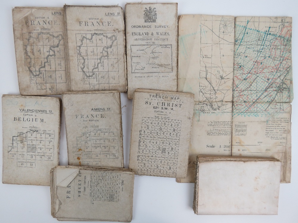 A quantity of WWI British Military maps. Twelve items. - Image 2 of 3