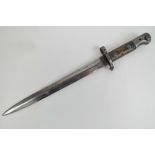 A British Military MK2 Lee Metford .303 rifle bayonet dated 1903, made by Wilkinson London.