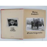 A Kriegsmarine photo album containing a large quantity of mounted black and white photographs