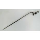 A British Colonial cruciform style socket bayonet dated 1841. Blade measuring approx 48.5cm.