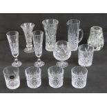 A pair of Stuart crystal champagne flutes,
