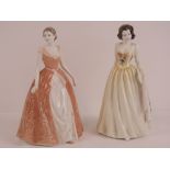 Two Royal Doulton figurines of ladies in evening dresses being 'Jennifer' HN4258 and 'Summers