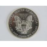 A United States of America 'Liberty' 1oz fine silver One Dollar coin, dated 1995,