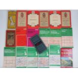 A quantity of twenty-one assorted ordnance survey and other maps, some cloth some paper.
