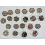 A quantity of commemorative £2 coins inclufing Jane Austen, Spitfire RAF, Magna Carta,