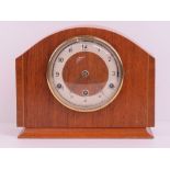 A Bentima c1950s dome top three train mantle clock. 30cm diameter.