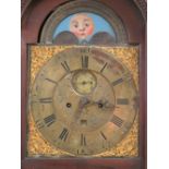 A good mahogany long case clock having arch top hood,