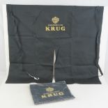 Two brand new Krug champagne black cloth