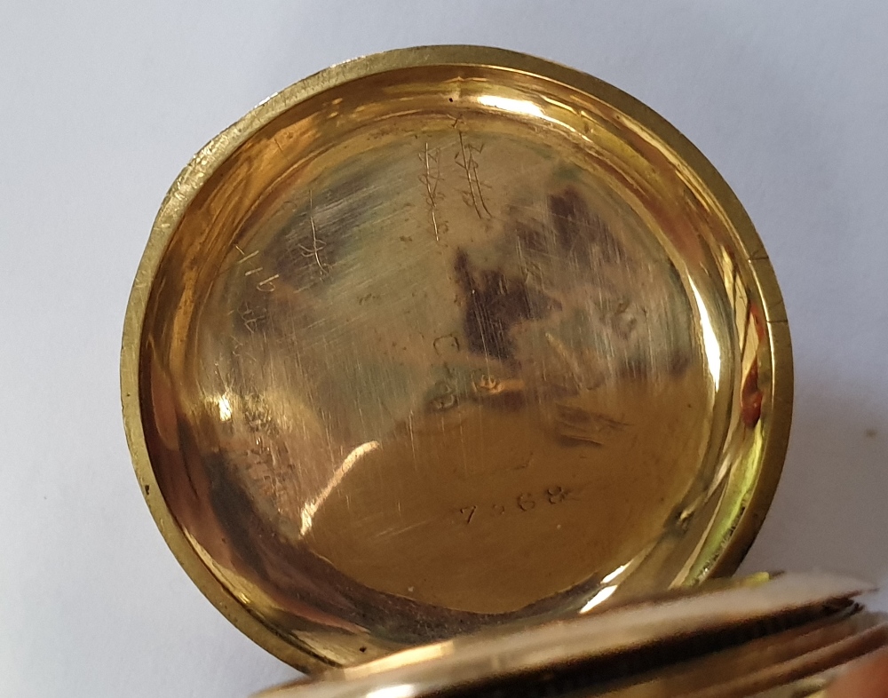 An 18ct gold English pocket watch retail - Image 8 of 9