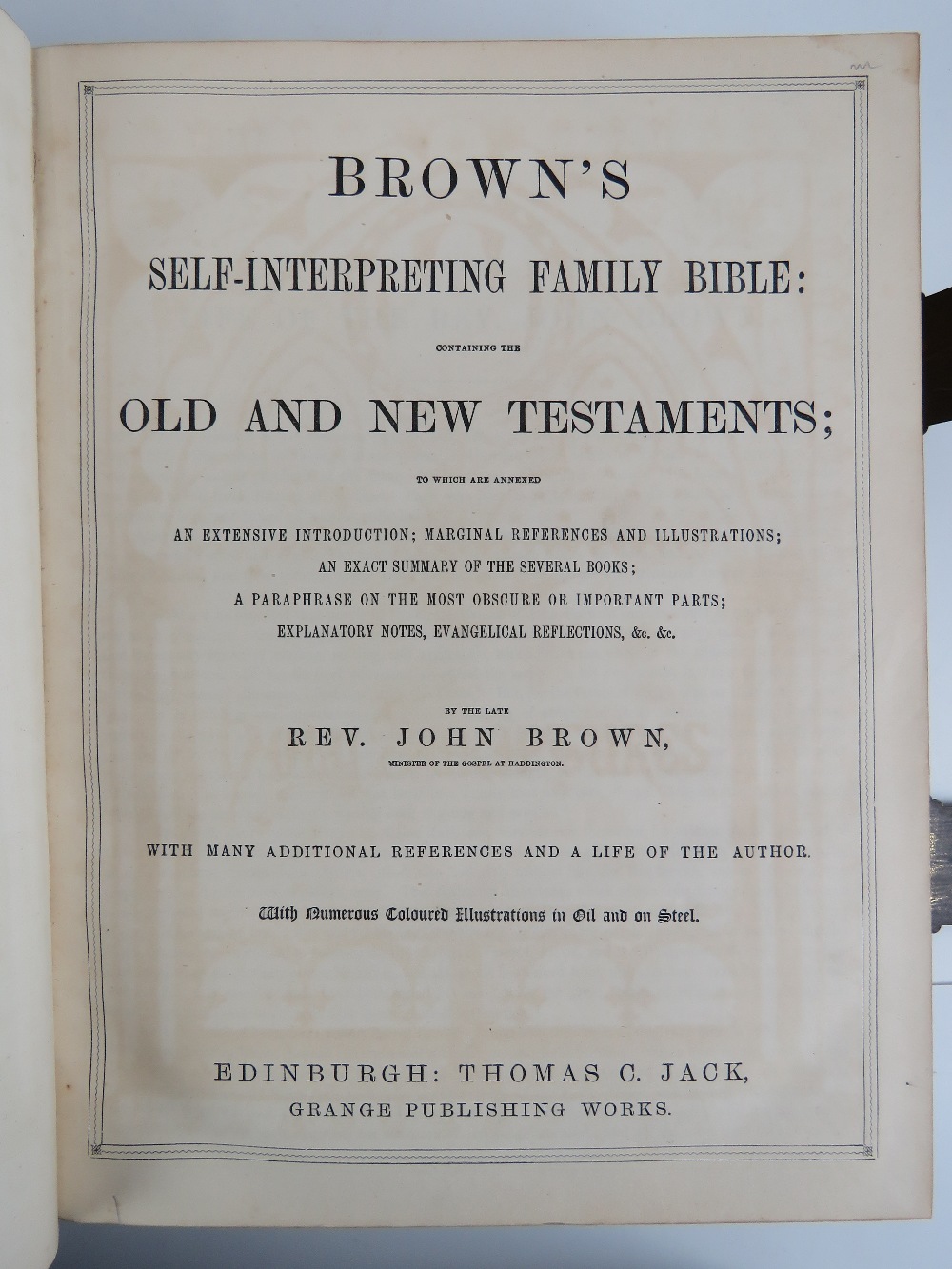 A Victorian family bible by the late Rev - Image 3 of 7