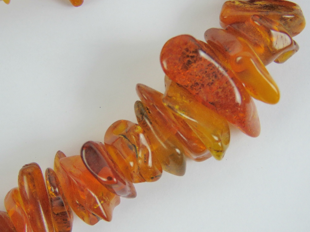 A Baltic amber necklace having graduated - Image 2 of 2