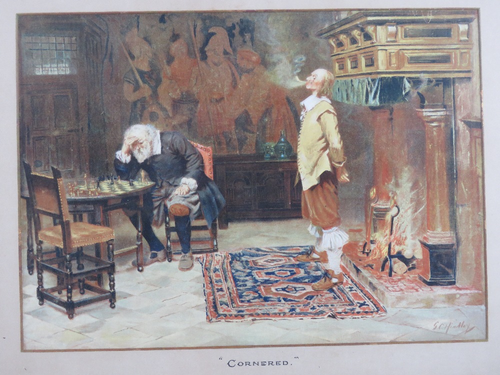 Print; 'Cornered' from a painting by G C - Image 2 of 3